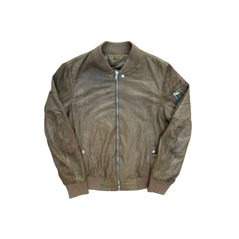 Size M - Rick Owens Leather Bomber Jacket